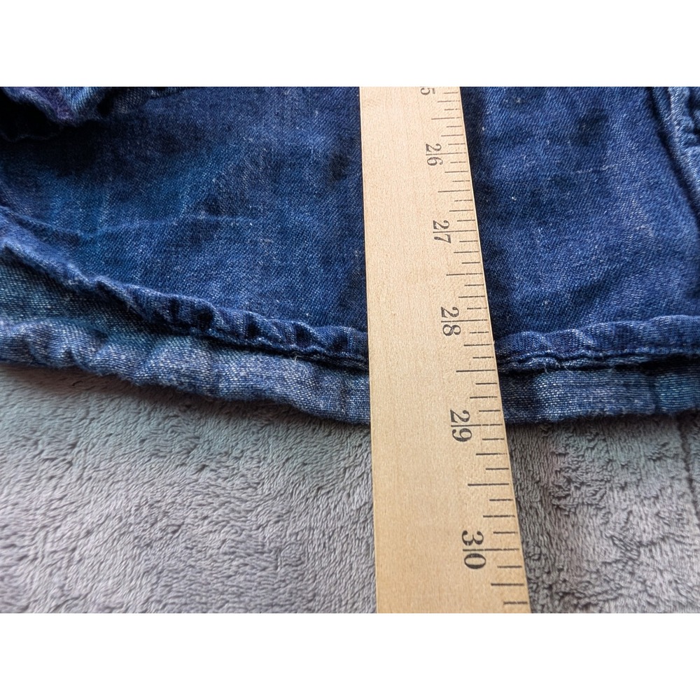 Levis x Outerknown Mens XL Denim Sashiko Western Shirt Indigo Blue 21349-0014 - Picture 7 of 9